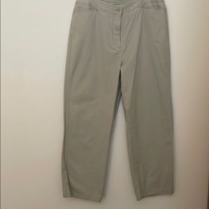 Caslon Khaki Straight Leg Trousers